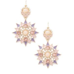 BRAND NEW Rhinestone Starburst Drop Earrings